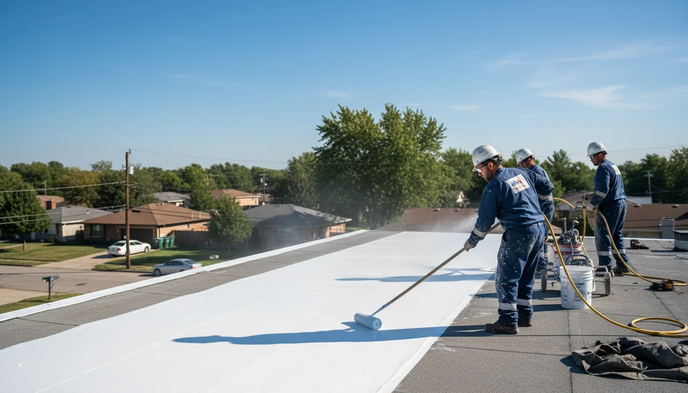 Commercial roof coating in Wesson, MS near me